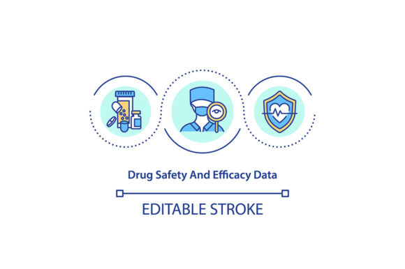 Drug Safety and Efficacy Data Concept Graphics
