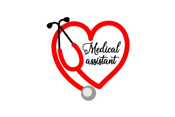 Medical Assistant in a Stethoscope Heart Crafts & Designs Amp