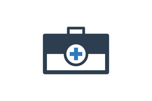 Medical Briefcase Icon Graphics