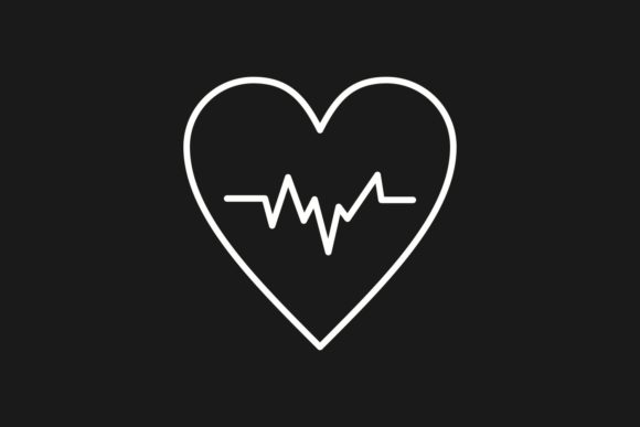 Medical Care Line Inverted Icon Design Graphics