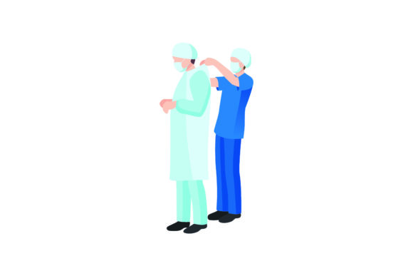 Nurse and Doctor Graphics for Local Business Branding