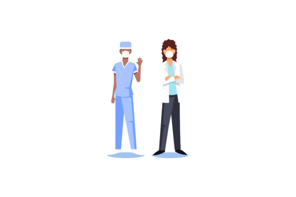 Nurse Doctor Safety Vector Graphics