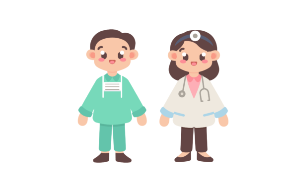 Nurse Profession Arts Vector: Graphics and Illustrations for Real Projects