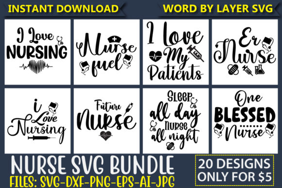 Nurse SVG Bundle Vol.3