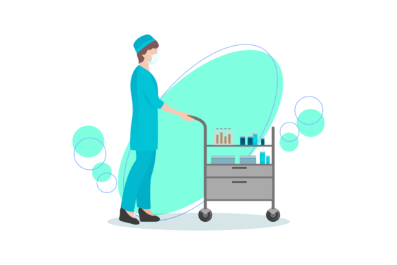 Nurse Working Graphics & Icons